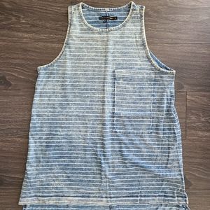 Rag and bone oversized denim washed tank small